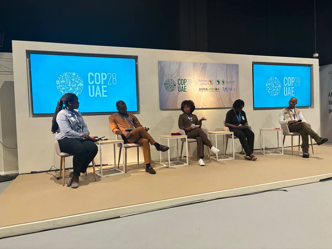 Agape Earth Coalition members for a panel at COP28